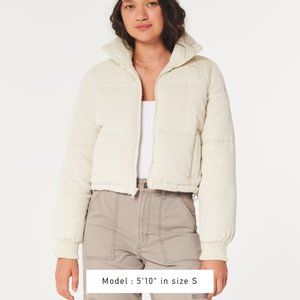 Hollister ULTIMATE CORDUROY MINI PUFFER JACKET
